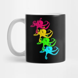 Octopus (Cephalopoda) rainbow Mug